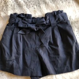 ZARA Paper Bag Pleated shorts